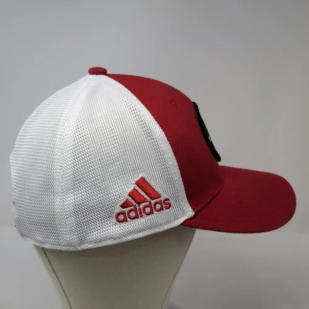 Adidas Trucker Hat Red One Size Boise Timbers Soccer Club Axe Patch Mesh Back